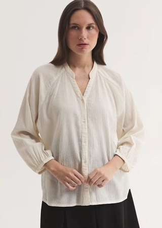 Blusa bambula jacquard - Imagen 1