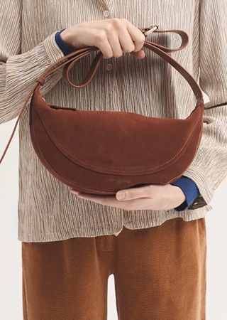 Bolso góndola piel serraje - Imagen 2