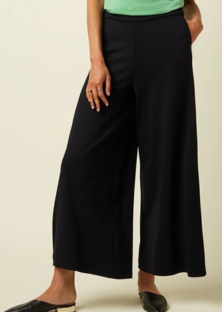 Border Palazzo Cropped Pants Milano Uni - Imagen 1