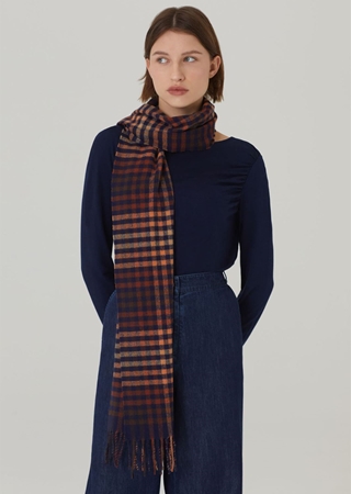 Bufanda cuadros degradé - Imagen 1