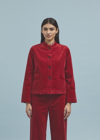 Chaqueta de pana cuello mao - Imagen 1