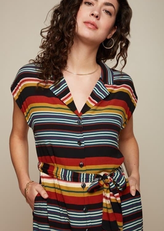 Irene vestido maxim stripe - Imagen 1