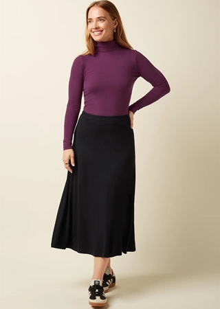Juno Midi Skirt Milano Crepe - Imagen 2