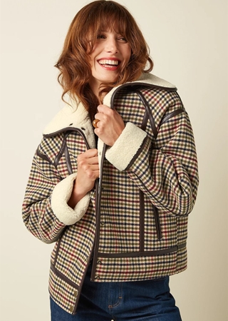Monia Coat Basso Check - Imagen 1