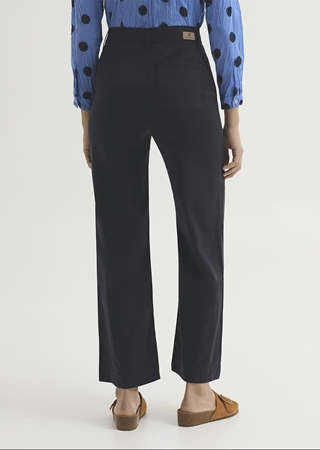 Pantalón ancho satén algodón - Imagen 2