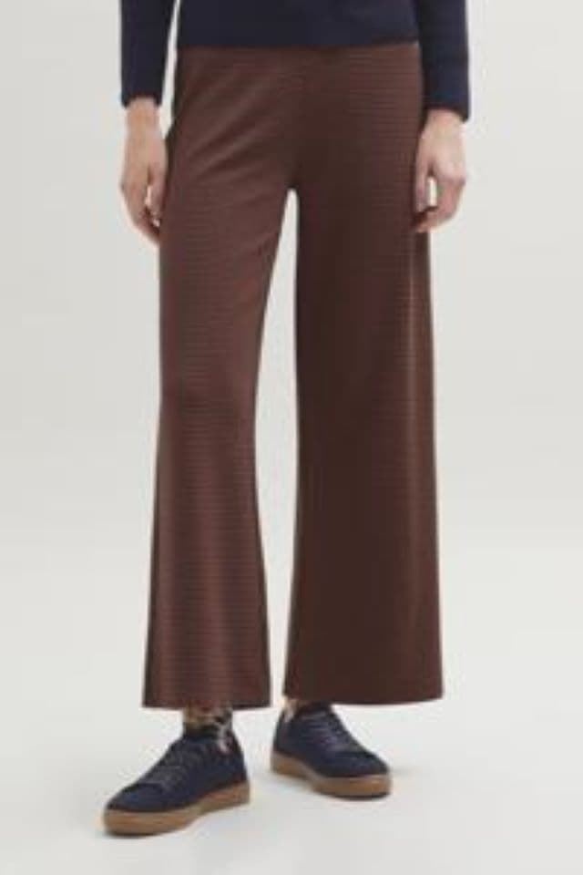 Pantalones jacquard de espiga - Imagen 1