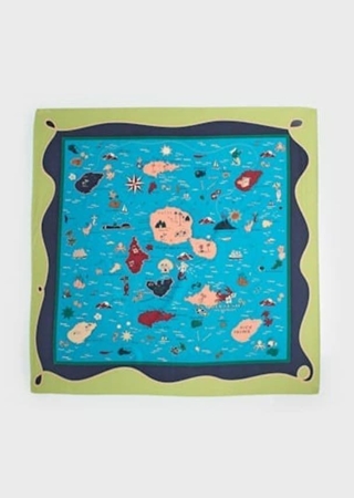 Pañuelo Pacific Islands satén - Imagen 2