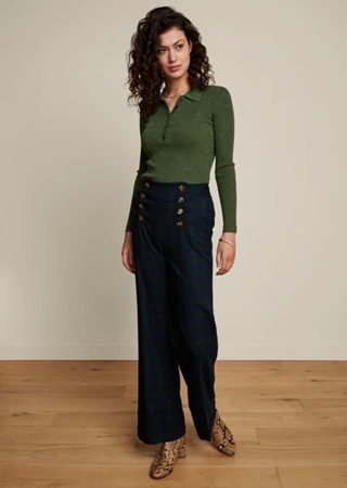 Sally pantalones ricco check - Imagen 1