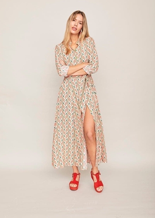 Smile. Vestido Melón espiga. - Imagen 2