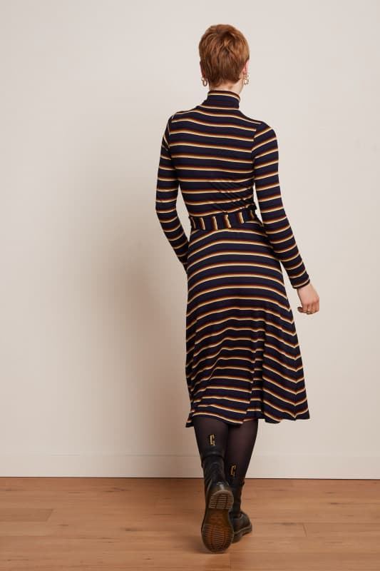 Vestido con cuello vuelto Century Stripe - Imagen 2