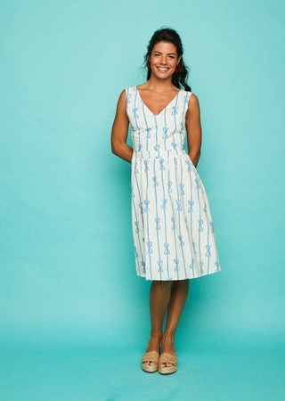 Vestido corto nube blanco - Imagen 1