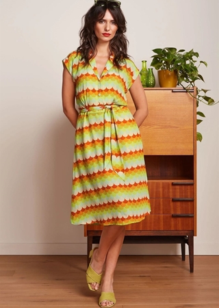 Vestido darcy melocotones - Imagen 1