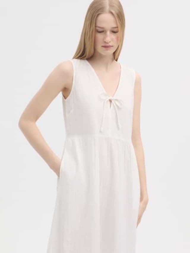 Vestido lazada seersucker - Imagen 3